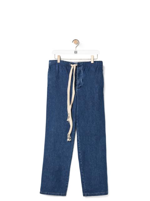 Loewe Drawstring jeans in denim