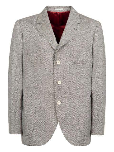 Brunello Cucinelli herringbone blazer