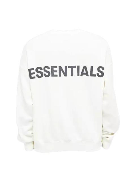 ESSENTIALS Fear of God Essentials Reflective Logo Sweatshirt 'White' 192HO192109F