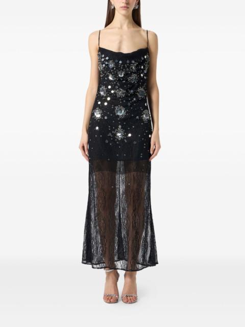 Blumarine sequin-embellished lace gown