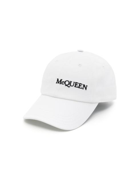 Alexander McQueen logo-embroidered cotton cap