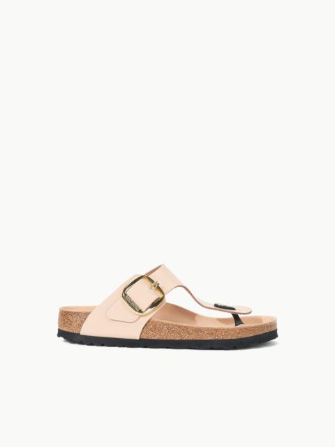 STAUD BIRKENSTOCK GIZEH BIG BUCKLE SANDAL | HIGH SHINE NEW BEIGE