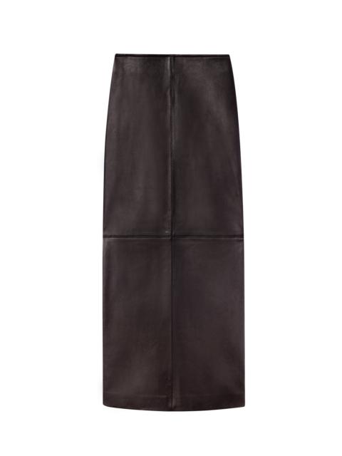 A.L.C. Marta Leather Midi Skirt