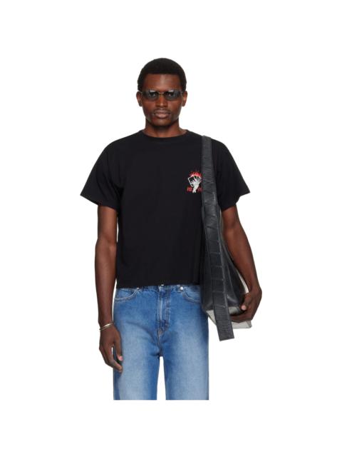 LU'U DAN Black Blacklisted Box T-shirt