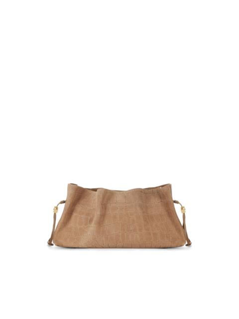 ELISABETTA FRANCHI embossed-leather clutch bag