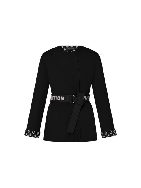 Louis Vuitton Signature Short Double Face Wrap Coat