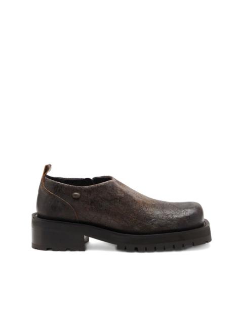 Diesel D-Texan zip-detail derby shoes