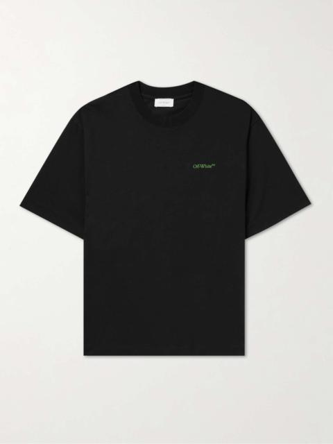 Off-White Logo-Print Cotton-Jersey T-Shirt