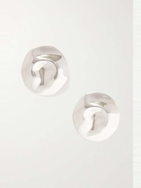 Alexander McQueen Beam Small silver-tone earrings