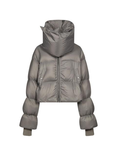 Rick Owens quilted funnel-neck jacket
