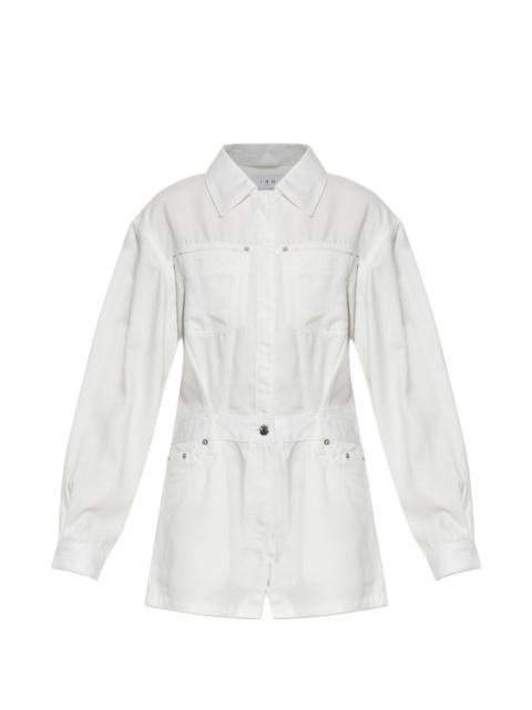 IRO panelled long-sleeve play suit