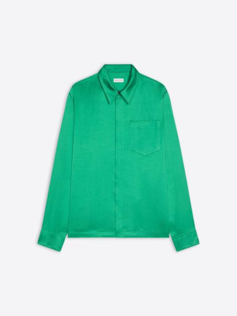 Dries Van Noten SATIN ZIP SHIRT
