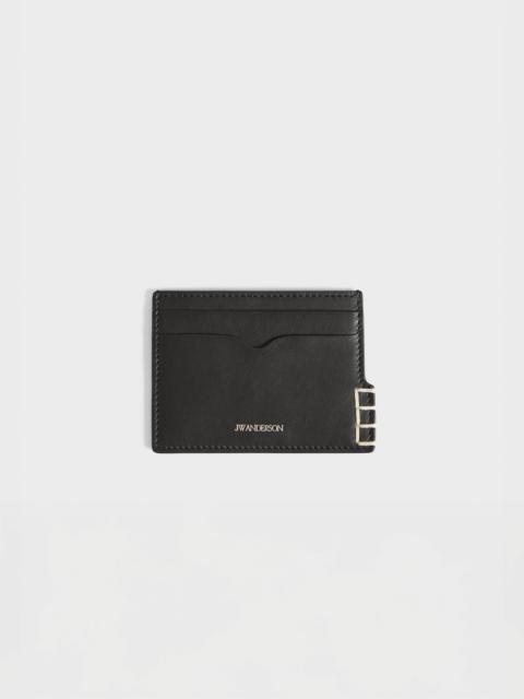 JW Anderson LEATHER LOAFER CARD HOLDER IN BLACK