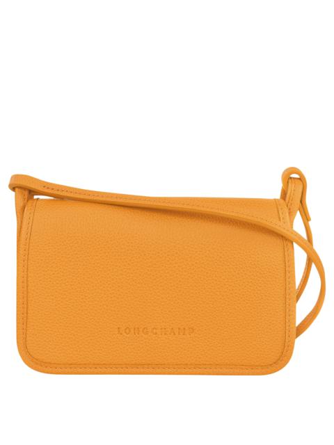 Longchamp Le Foulonné Wallet on chain Apricot - Leather