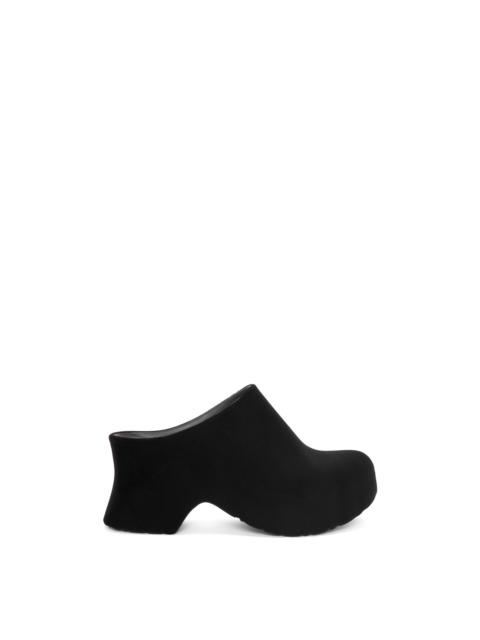 Loewe Terra Foam clog in flocked rubber