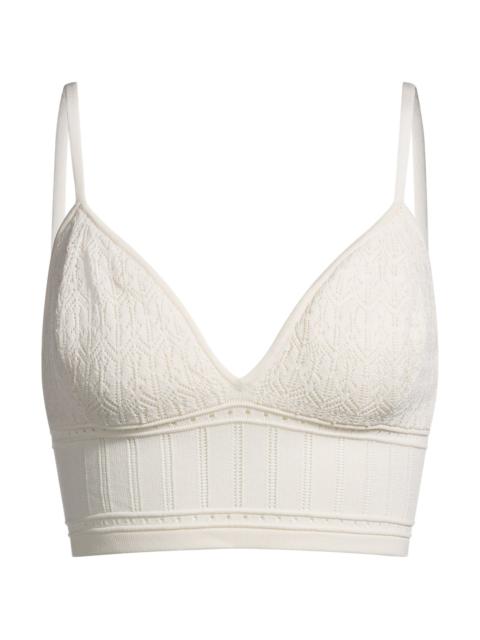 BOSS KNITTED TOP IN STRETCH FABRIC WITH MIXED STRUCTURES