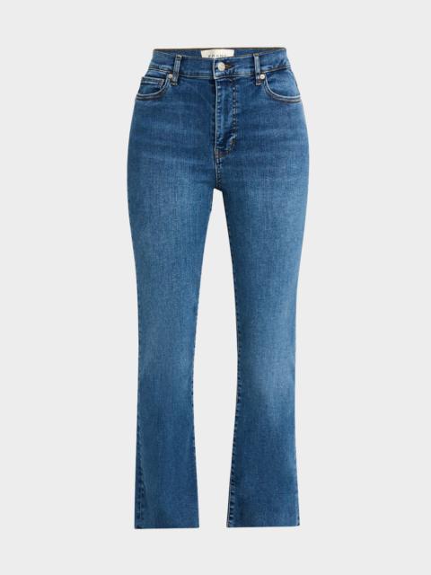 Le High Straight Raw Fray Jeans