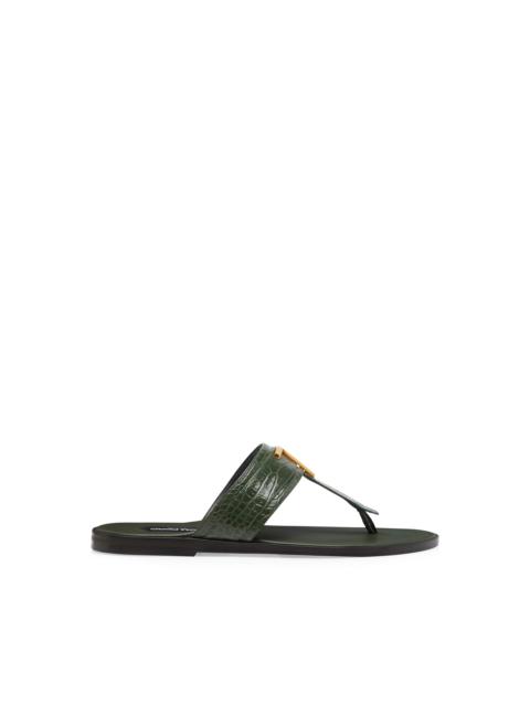 PRINTED CROC BRIGHTON SANDAL