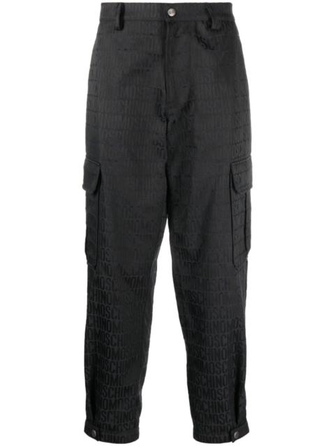 logo-print cargo trousers