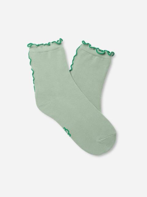 UGG ® Women's Karsyn Lettuce Edge Quarter II Cotton in Artichoke/Hummingbird