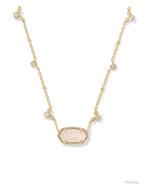 KENDRA SCOTT Disney | Kendra Scott Gold Mickey Mouse Elisa Short Pendant Necklace in Iridescent Drusy