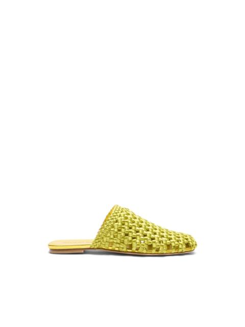 Stuart Weitzman Marina interwoven mules