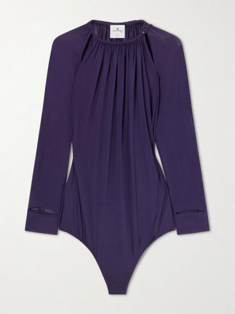 courrèges Cut-out Jersey Bodysuit