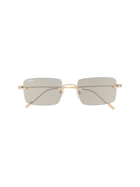 Signature C de Cartier Precious rectangular sunglasses