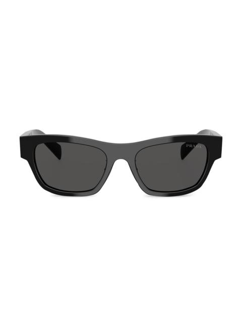 Prada Women's 53MM Butterfly Sunglasses - Black