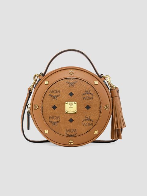MCM Women's Pina Faux Visetos Leather Crossbody Bag - Cognac