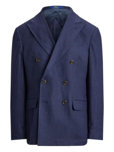Polo Ralph Lauren Glen plaid double-breasted blazer