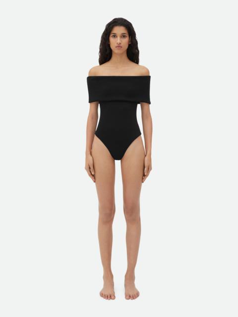 Bottega Veneta Stretch Nylon Off-The-Shoulder Swimsuit