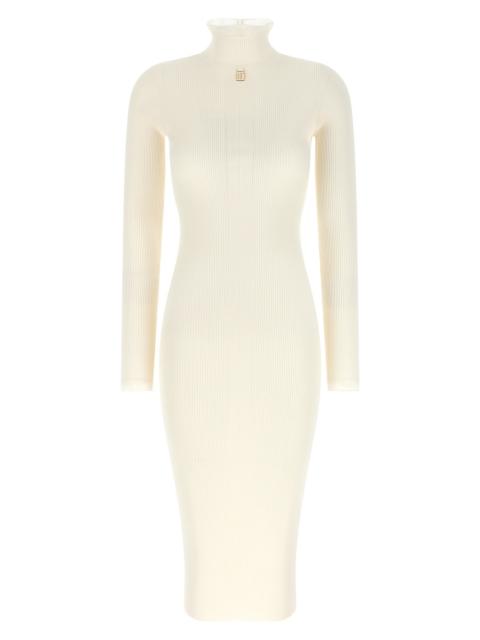 ELISABETTA FRANCHI Ribbed Knit Dress