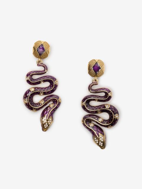 Roberto Cavalli Serpentine Earrings