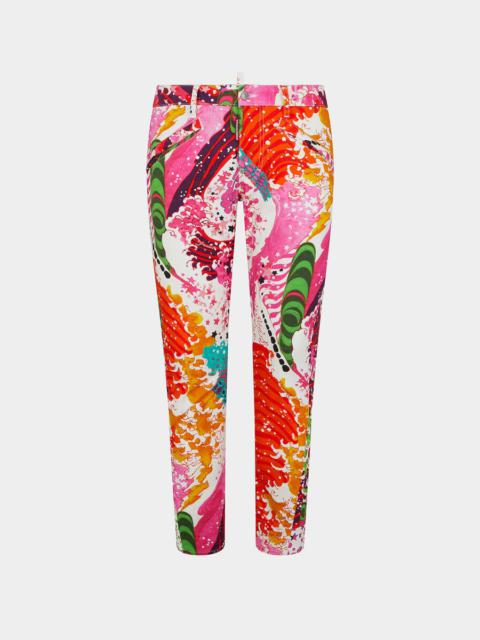DSQUARED2 PSYCHEDELIC DREAMS SEXY TWIST PANTS