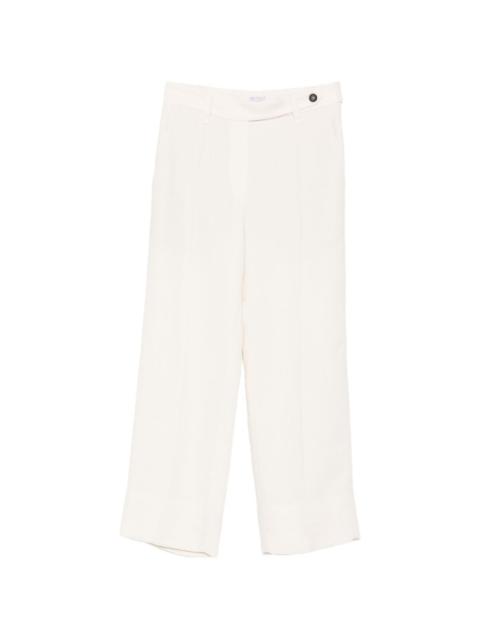 Brunello Cucinelli pressed-crease wide-leg trousers