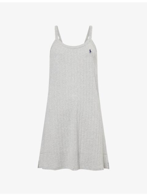 Polo Ralph Lauren Pointelle Cotton-Jersey Cami Slip Dress
