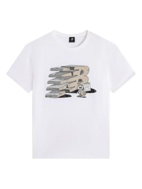 New Balance 3D Logo T-Shirt 'White' AMT21568-WT