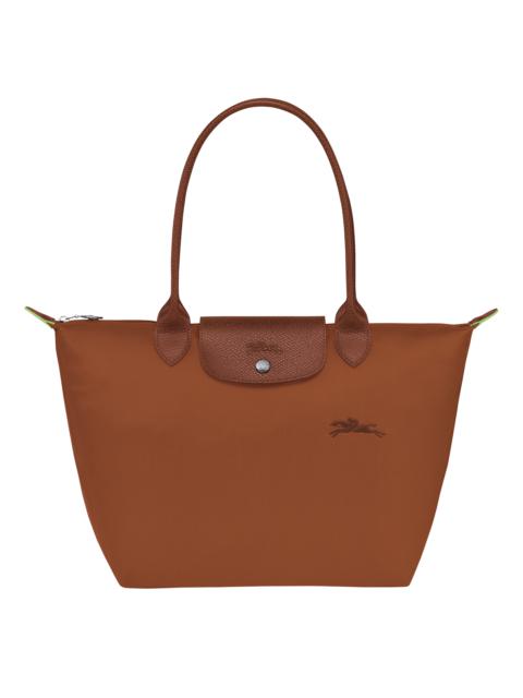 Le Pliage Green M Tote bag Cognac - Recycled canvas