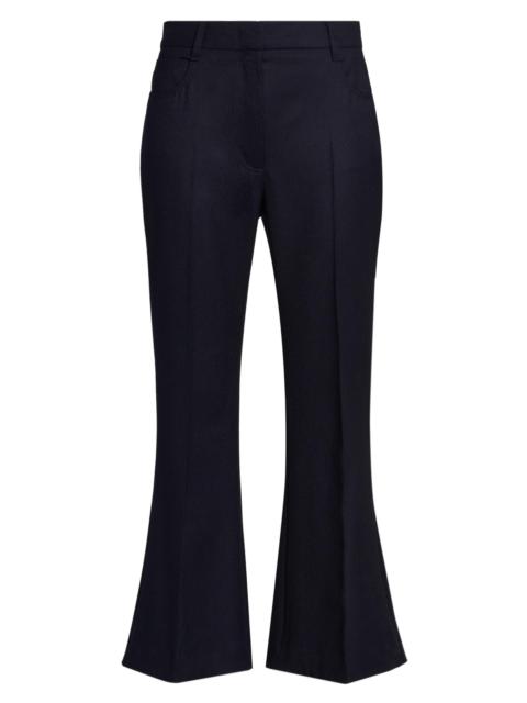 Stella McCartney Women's Flannel Kick Flared Pants - Navy