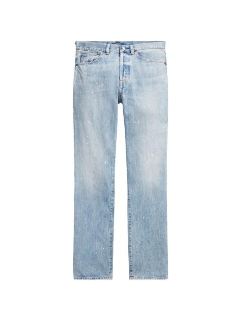 Polo Ralph Lauren paint-splattered straight-leg jeans