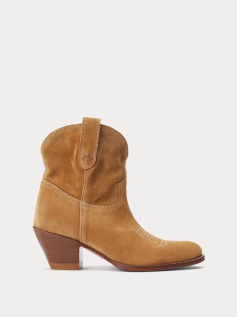 Polo Ralph Lauren Calfskin Suede Western Boot