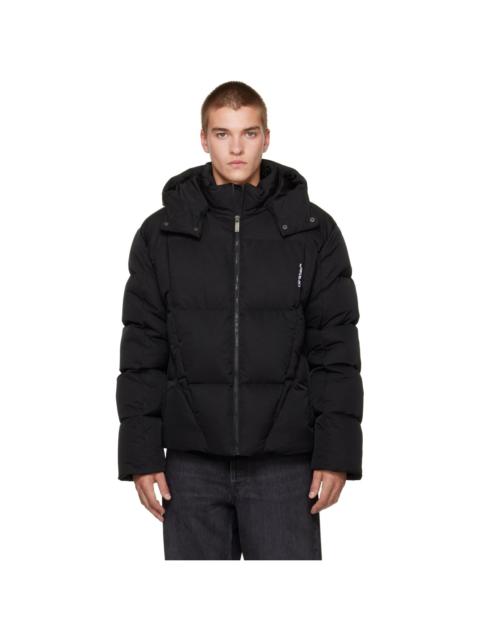Off-White Black Bookish Nylon Twill Racing Puffer Jacket
