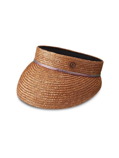 MAISON MICHEL Patty straw vizor