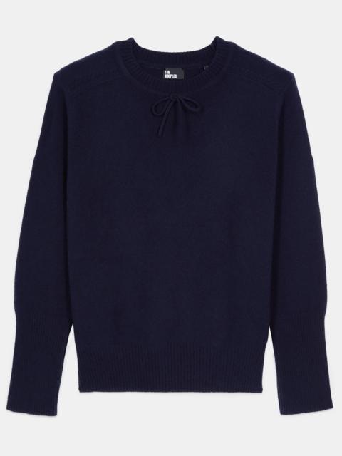 The Kooples BLUE CASHMERE SWEATER