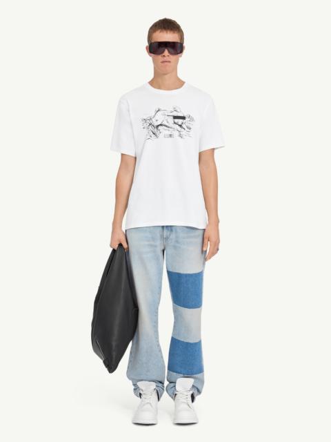 MM6 Maison Margiela White Rabbit Print T-shirt