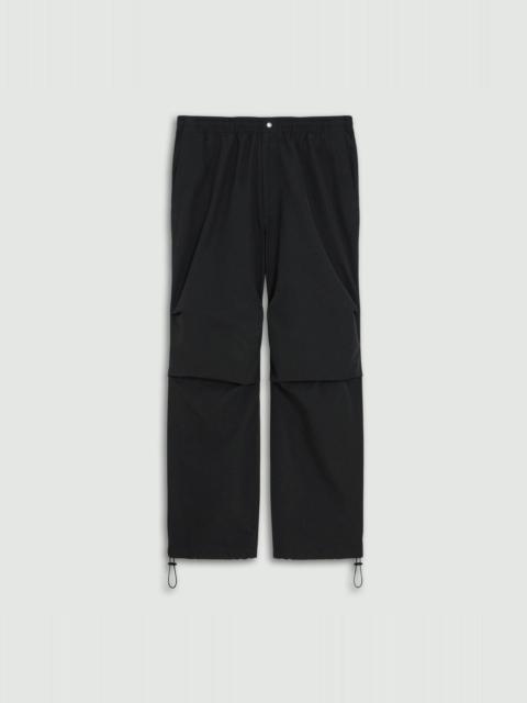 Theory Wide-Leg Drawstring Pant in Cotton-Blend