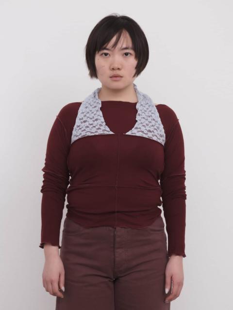 BASERANGE Husk Long Sleeve Tee - Organic Cotton Rib