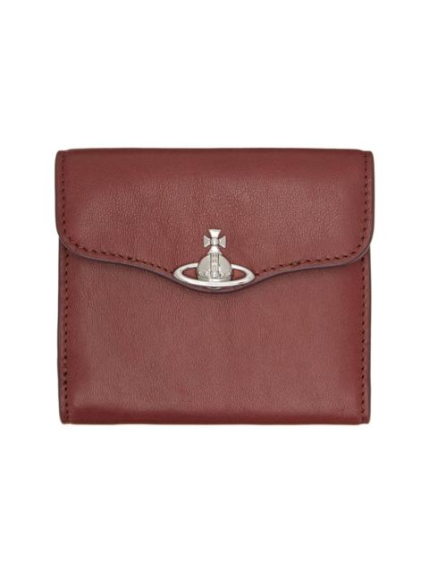 Vivienne Westwood Burgundy Hunter Flap Wallet
