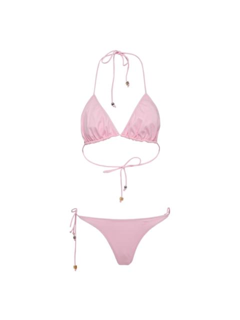 JACQUEMUS Polka Dot Triangle Bikini Set